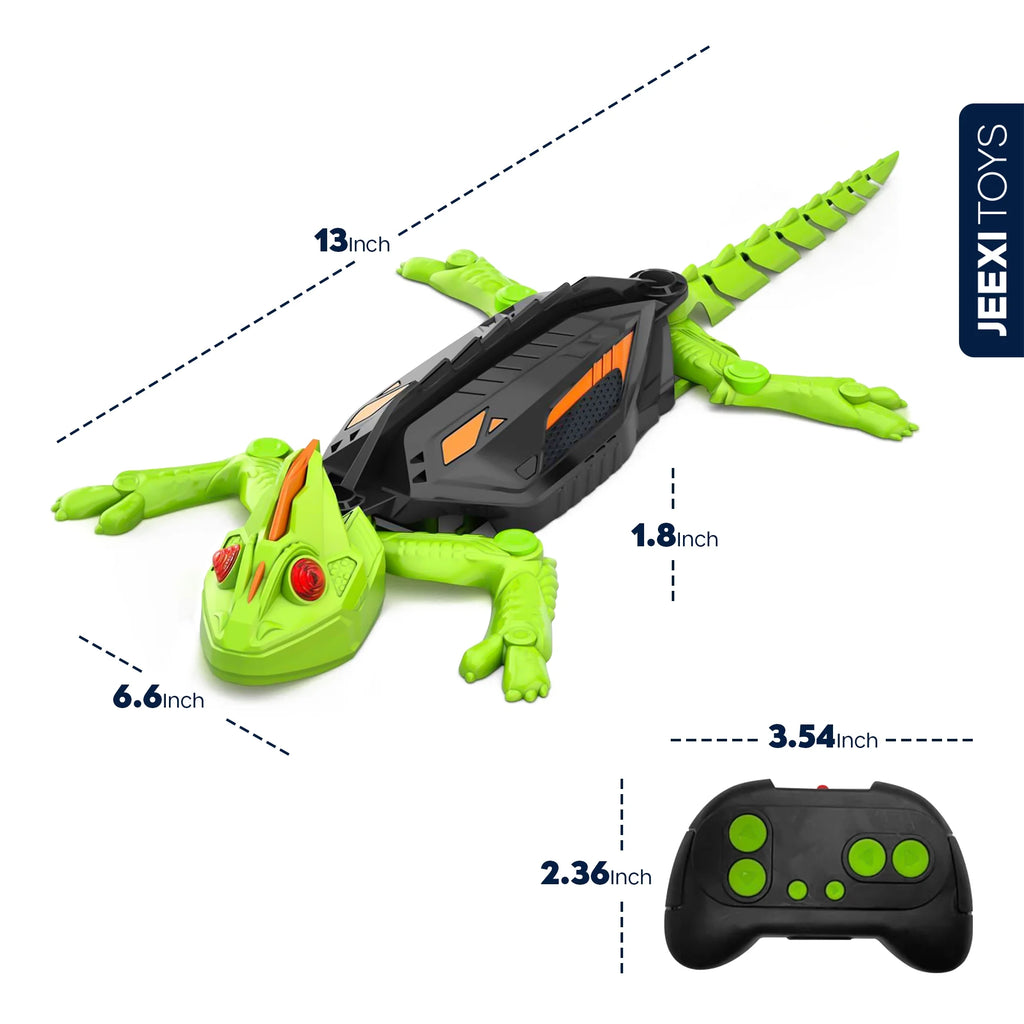 Experience the Thrill of the ORIGINAL Wall Climbing Gecko RC Robot – Rechargeable Remote Control Lizard Toy with LED Eyes for Gravity-Defying Fun on Walls & Glass!