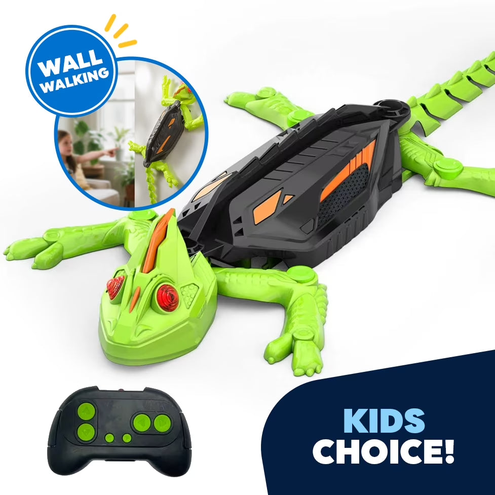 Experience the Thrill of the ORIGINAL Wall Climbing Gecko RC Robot – Rechargeable Remote Control Lizard Toy with LED Eyes for Gravity-Defying Fun on Walls & Glass!