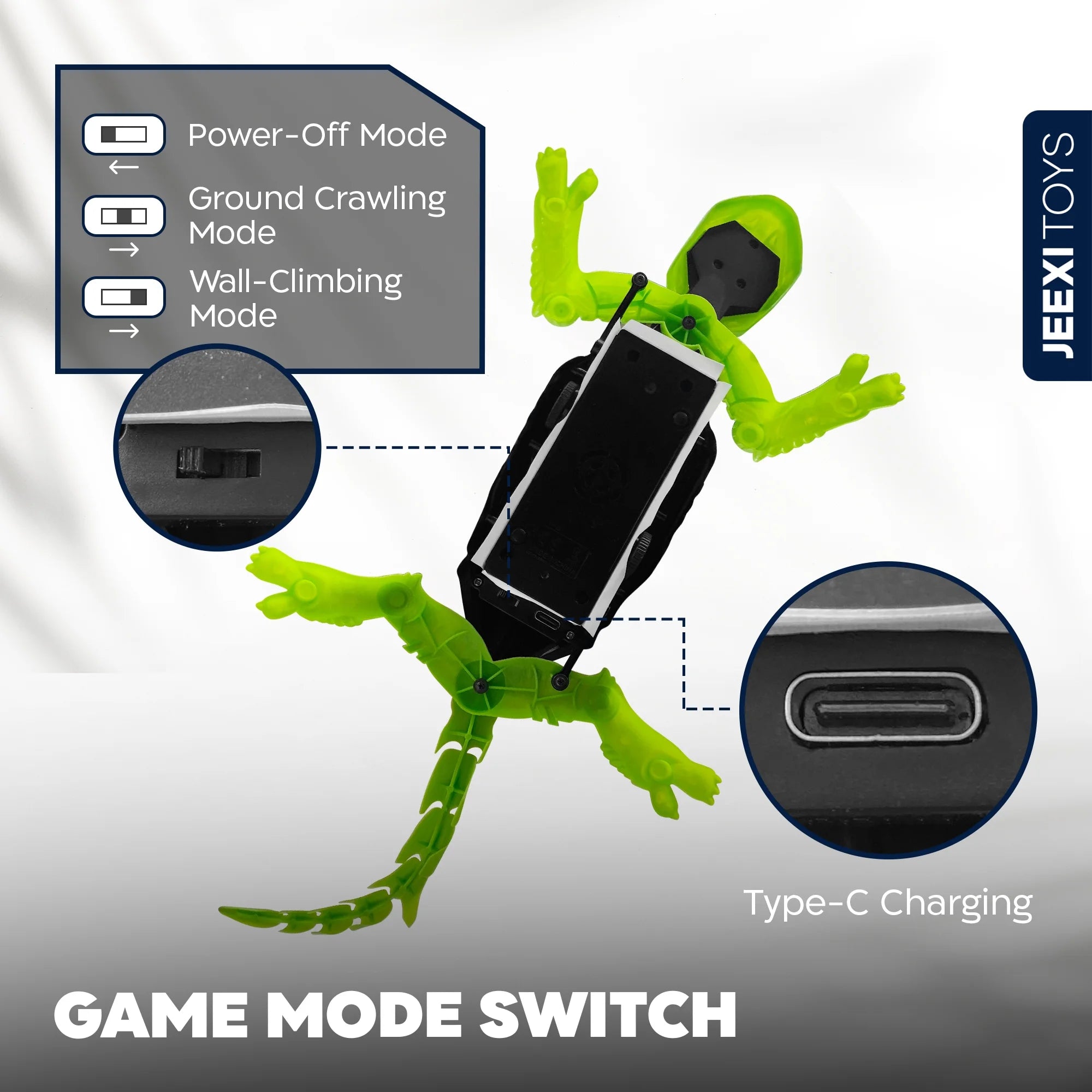 Experience the Thrill of the ORIGINAL Wall Climbing Gecko RC Robot – Rechargeable Remote Control Lizard Toy with LED Eyes for Gravity-Defying Fun on Walls & Glass!