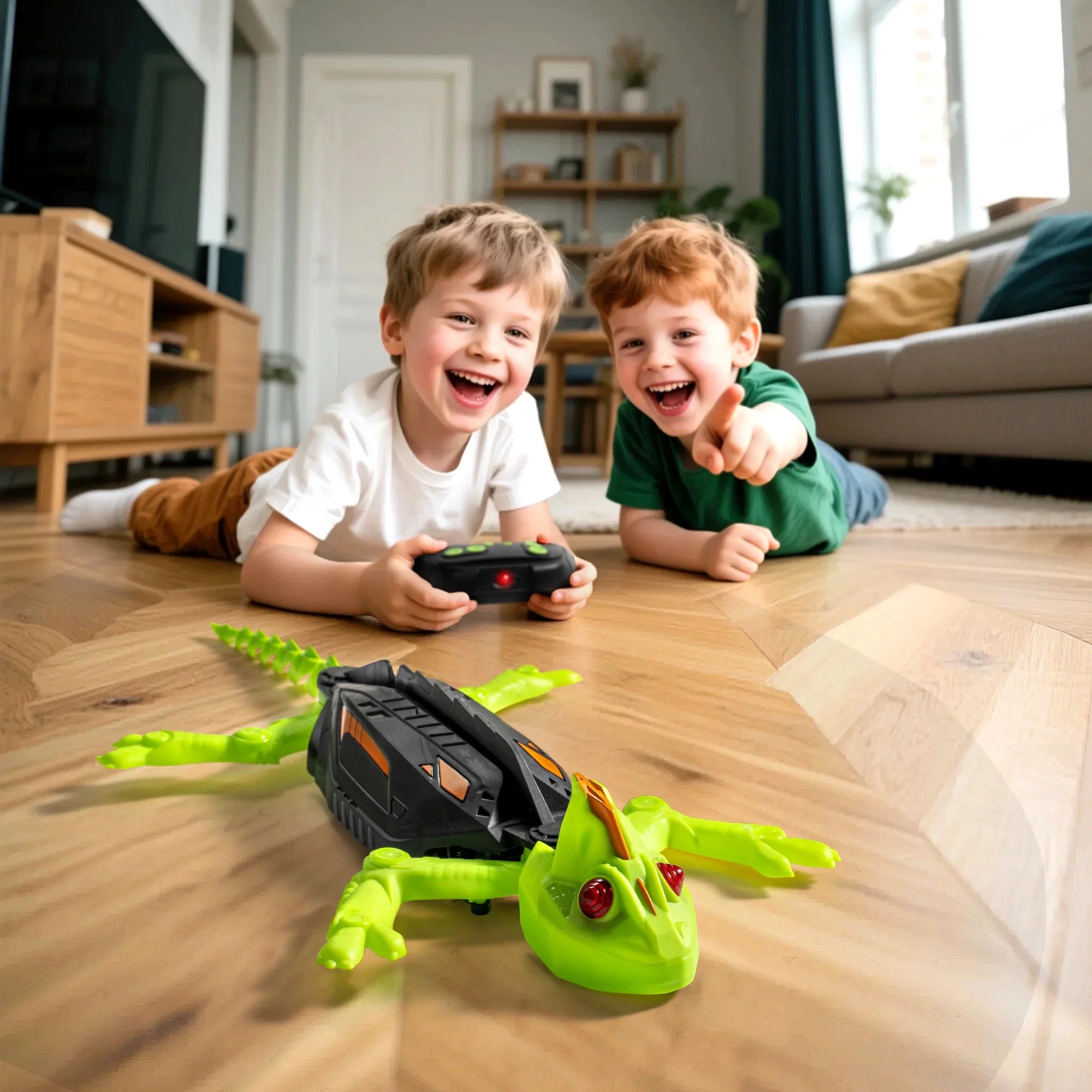 Experience the Thrill of the ORIGINAL Wall Climbing Gecko RC Robot – Rechargeable Remote Control Lizard Toy with LED Eyes for Gravity-Defying Fun on Walls & Glass!